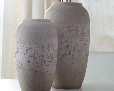 A2000110 Dimitra Vase (Set of 2), Brown/Cream sku A2000110