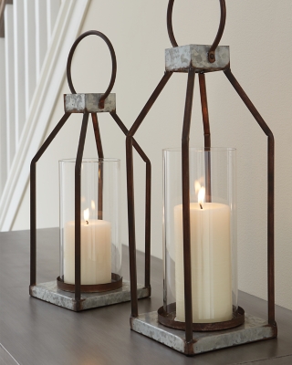 candles and candle holders