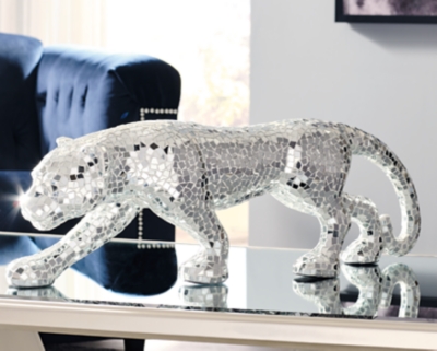 Drice Panther Sculpture, Mirror
