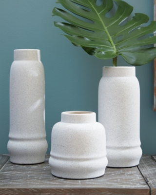 Jayden Vase (Set of 3), White
