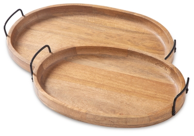 GERNER Round Wooden Tray