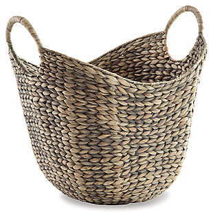 Perlman Basket (Set of 2), Antique Gray, large