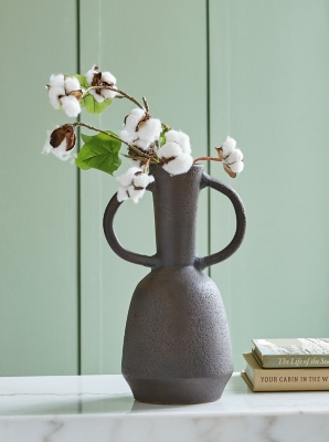 Aadeen Vase, Distressed Brown