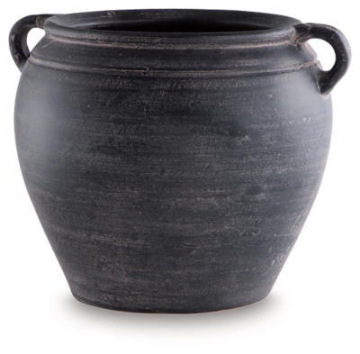 Meadie Vase, Distressed Black, large