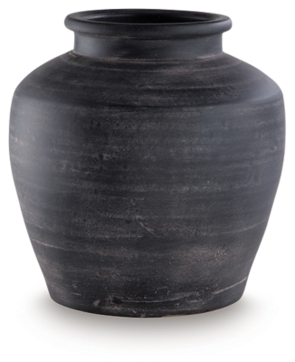 Meadie Vase, Distressed Black, large