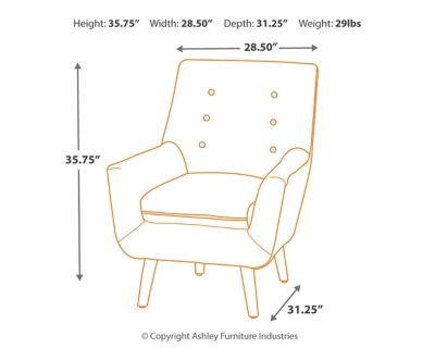 Signature design by online ashley zossen accent chair