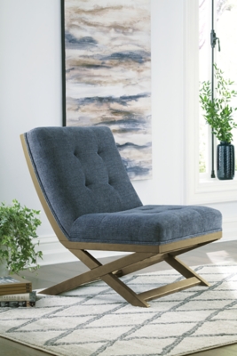 Sidewinder Accent Chair, Blue, rollover