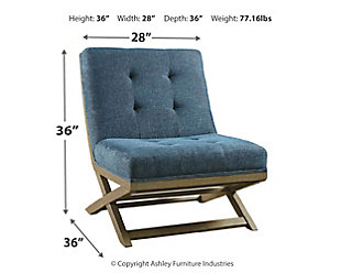 Sidewinder Accent Chair, Blue, large