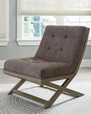 Sidewinder Accent Chair, Taupe, rollover