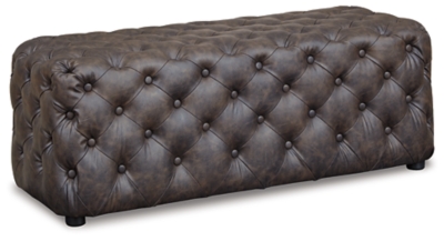 Lister Accent Ottoman, Brown, large