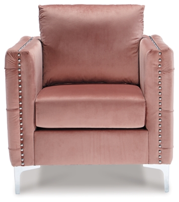 baby pink accent chair