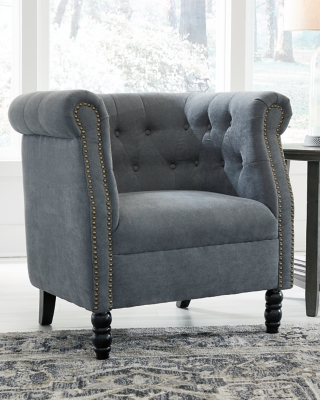 Jacquelyne Accent Chair, Slate Blue, rollover