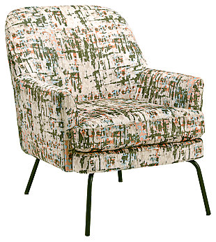 Dericka Accent Chair, Beige/Green, large
