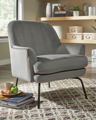 Dericka Accent Chair, Steel, large