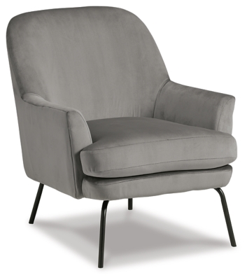 Dericka Accent Chair, Steel, large