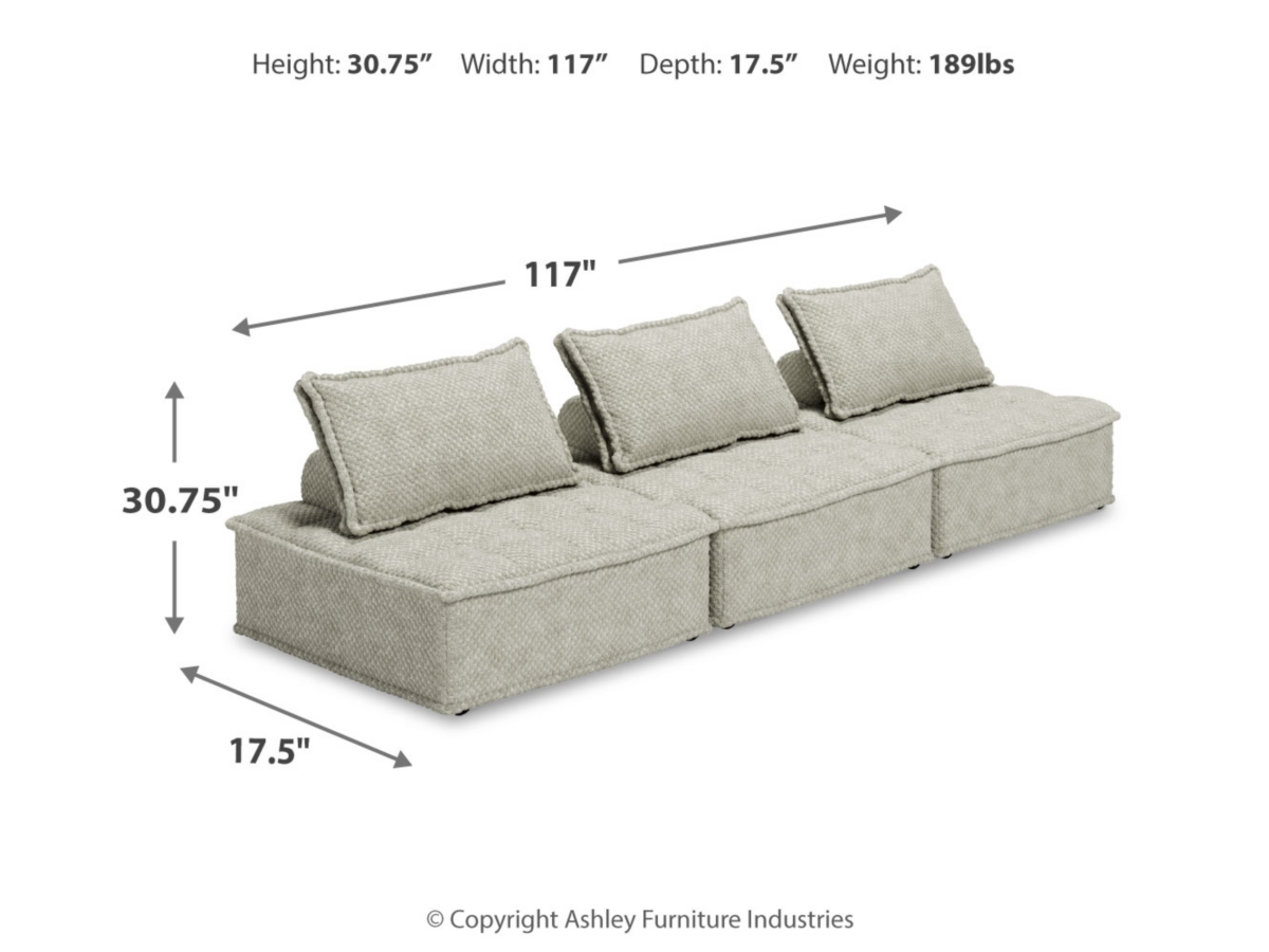 Bales 3 Piece Modular Sectional
