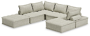 Bales 6-Piece Modular Seating, Taupe, rollover