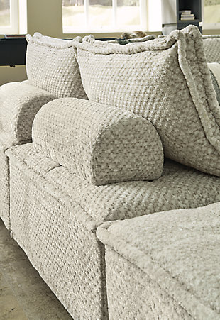 Be bold with a modern take on seating. Modular and armless, the Bales accent chair carries a checkered taupe upholstery neutral enough to fit in any style while elevating it at the same time.Made of polyester | Polyester upholstery | Pillow and bolster with non-slip decking | Seat cushion with non-slip feet | Assembly required | Estimated Assembly Time: 15 Minutes