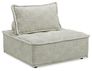 Be bold with a modern take on seating. Modular and armless, the Bales accent chair carries a checkered taupe upholstery neutral enough to fit in any style while elevating it at the same time.Made of polyester | Polyester upholstery | Pillow and bolster with non-slip decking | Seat cushion with non-slip feet | Assembly required | Estimated Assembly Time: 15 Minutes