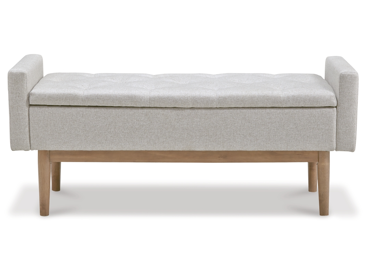 Briarson Storage Bench - Beige/Brown Briarson Storage Bench - Beige/Brown