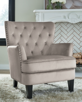 Romansque Accent Chair, Beige