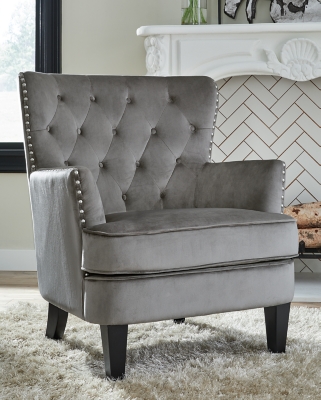 Romansque Accent Chair, Gray