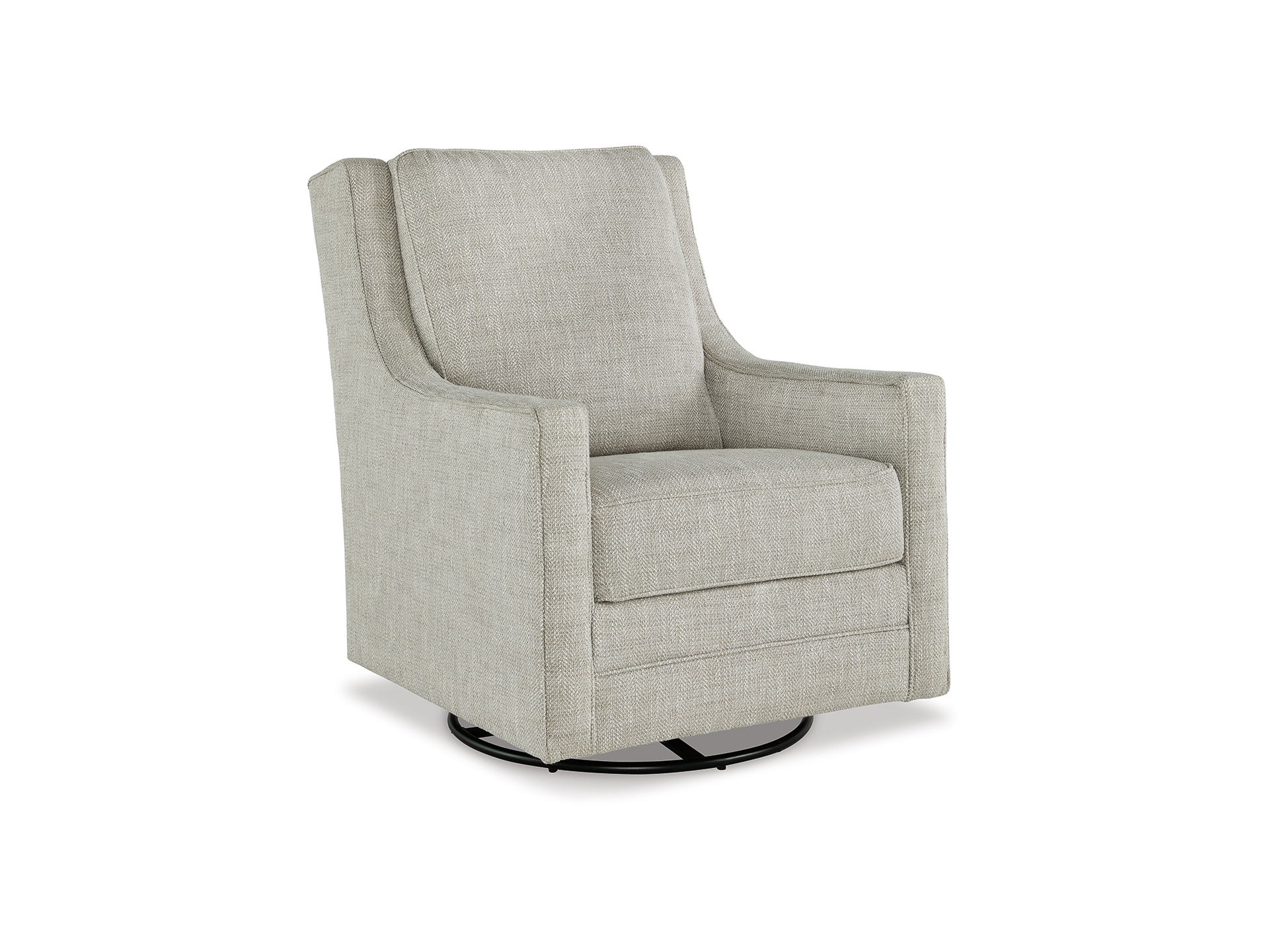 Image 1 of Kambria Swivel Glider Accent Chair Fog 