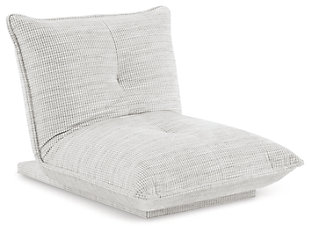 Relax in ultimate comfort with the Baxford cozy lounge chair in gray. This versatile design has 3 different adjustment settings to choose from and can even be used as a comfy floor pillow.Plush polyester fabric | Ratchet back | Attached back and seat cushion | No assembly required