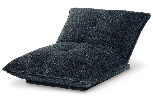 Relax in ultimate comfort with the Baxford cozy lounge chair in charcoal gray. This versatile design has 3 different adjustment settings to choose from and can even be used as a comfy floor pillow.Plush polyester fabric | Attached back and seat cushion | Ratchet back | No assembly required