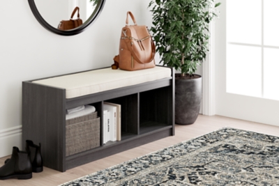 3 cube entryway online storage bench