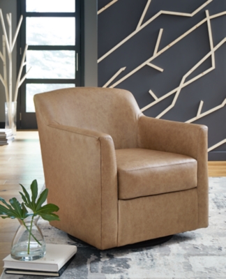 Bradney Swivel Accent Chair, Tumbleweed, large