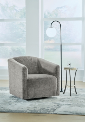 A3000330 Bramner Swivel Accent Chair, Charcoal sku A3000330