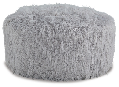 Galice Oversized Accent Ottoman, Light Gray, large