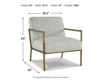 Ryandale Accent Chair, Sterling, large