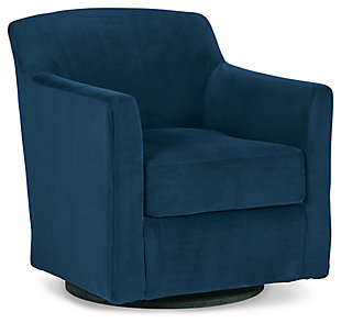 Bradney Swivel Accent Chair, Ink, large