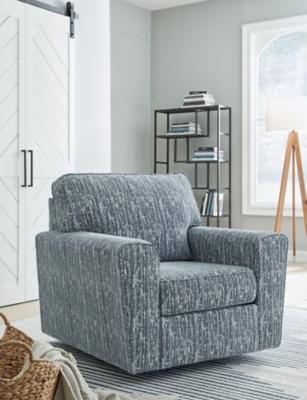 A3000649 Aterburm Swivel Accent Chair, Twilight sku A3000649