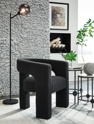 Landick Accent Chair, Ebony, rollover