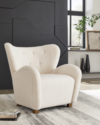 Larbell Accent Chair, Ecru