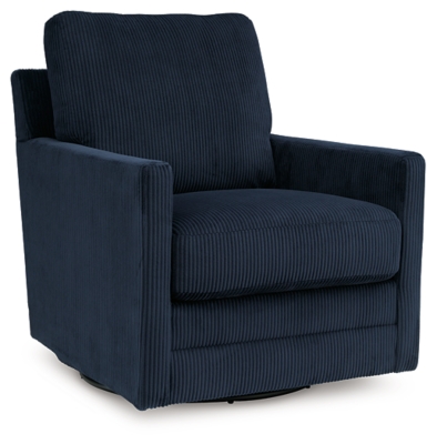 Icaman Swivel Chair, Navy, large