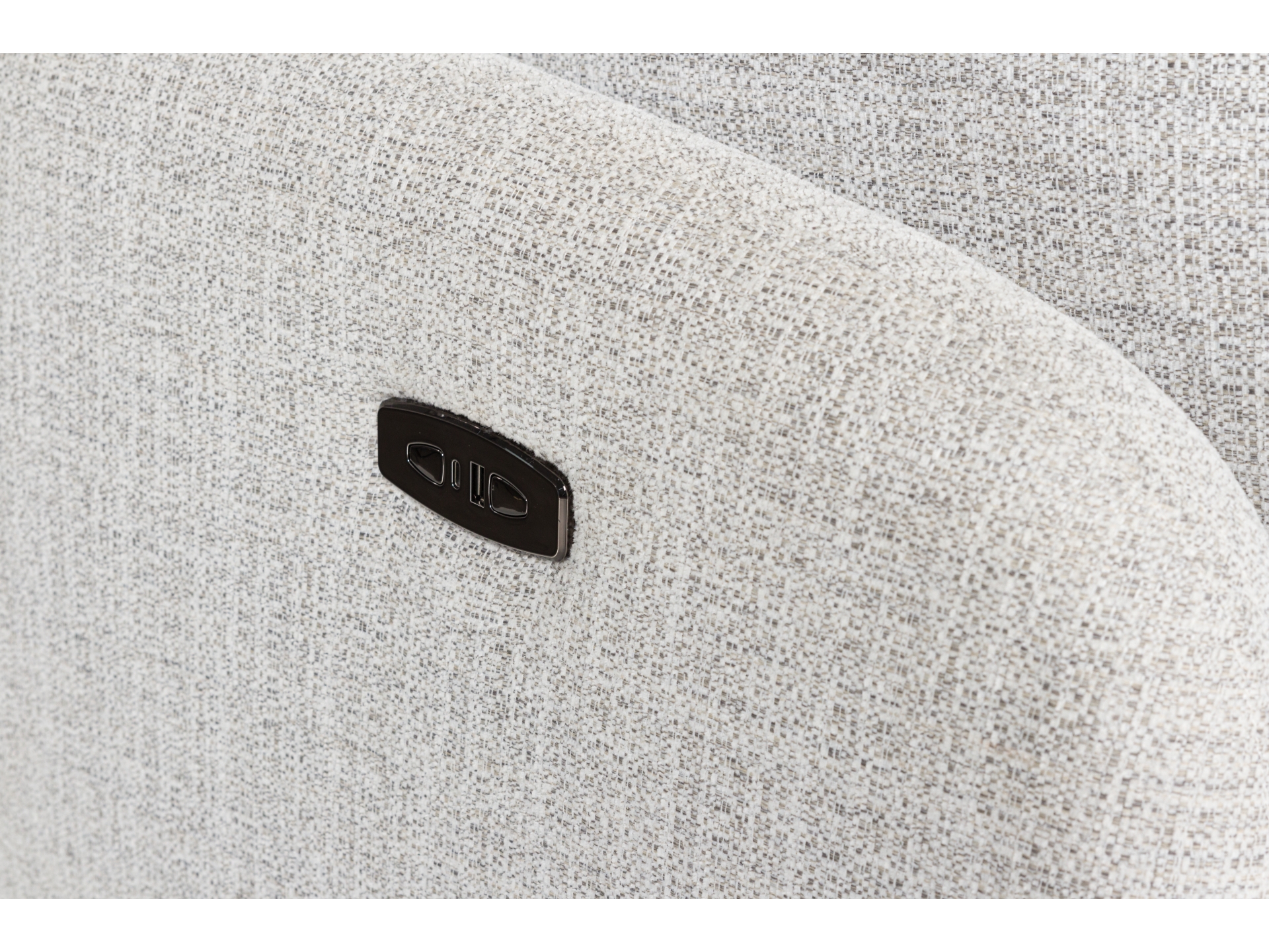 Image 2 of Alainmont Next-Gen Nuvella Performance Fabric Swivel Power Recliner Stone