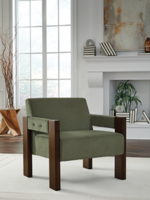 Adlanlock Accent Chair, Olive, rollover