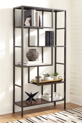 Frankwell Bookcase, Brown/Black