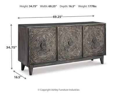 9 inch deep on sale accent cabinet