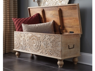 Fossil Ridge Hinged Top Storage Bench