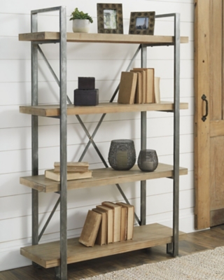 Forestmin Bookcase, Brown/Black