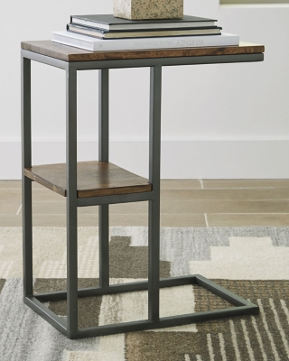 Forestmin Accent Table, Natural/Black