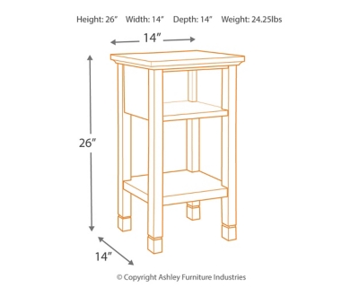 Marnville Accent Table, White, large