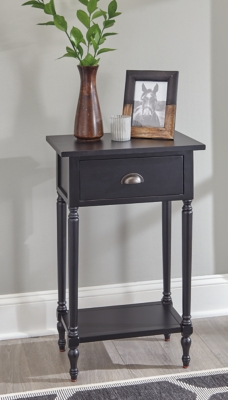 Juinville Accent Table, Black