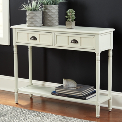 Goverton Sofa/Console Table, White