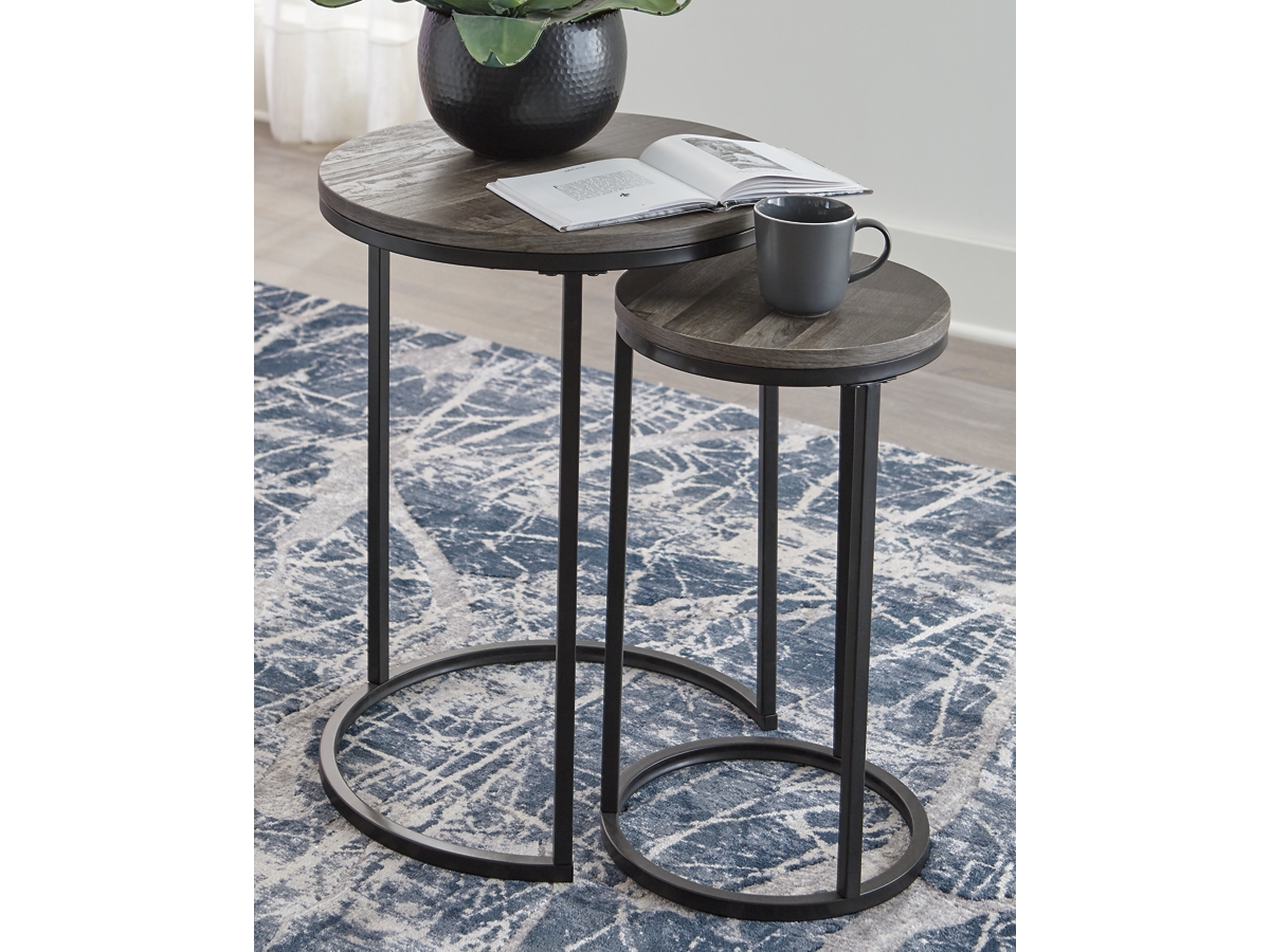 Briarsboro Accent Table (Set of 2) - Gray/Black